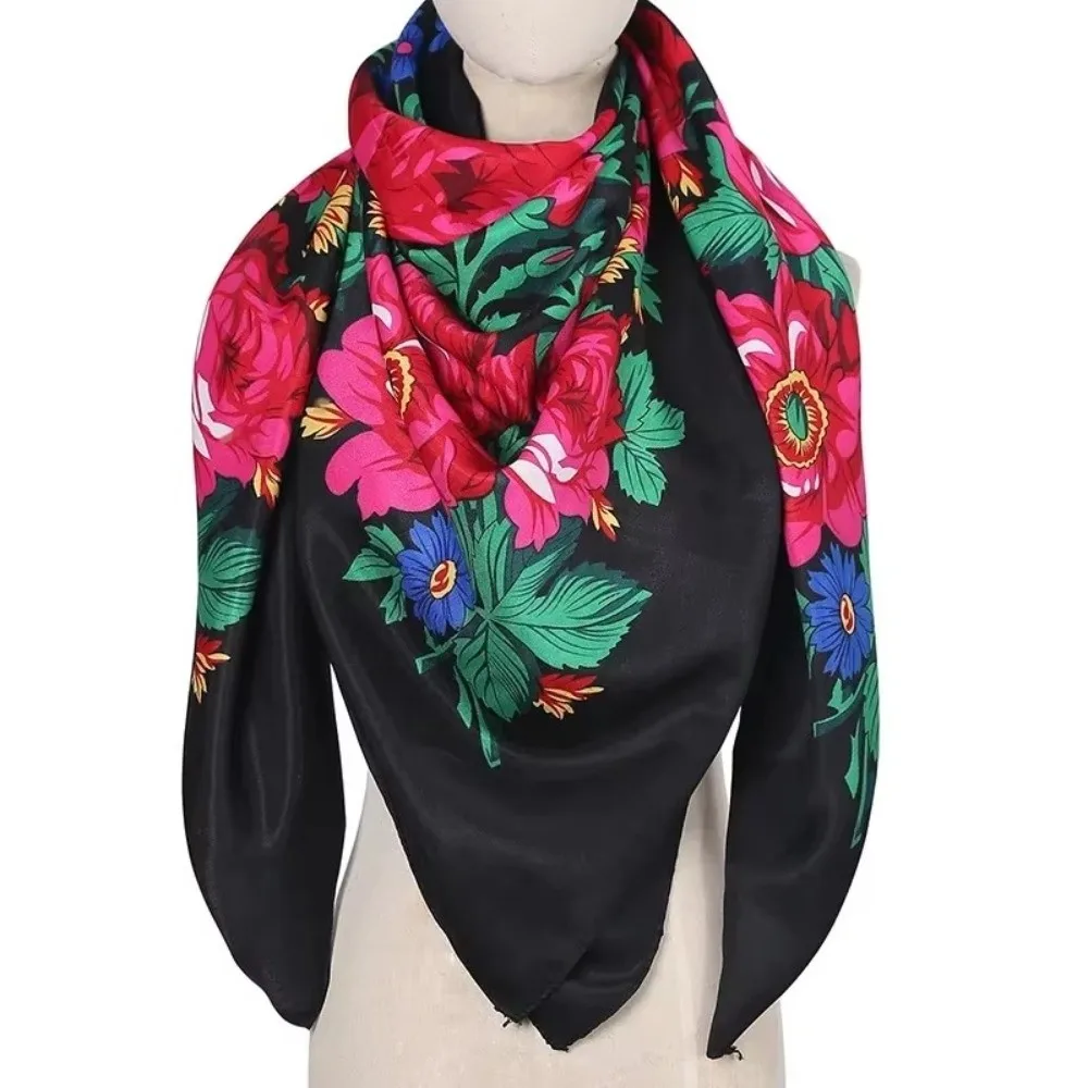 Luxury Retro Russian Square Scarf Babushka Handkerchief Large Ukrainian Shawl Soft Square Shape Floral Poncho Shawl Head Wraps
Luxury Retro Russian Square Scarf Babushka Handkerchief Large Ukrainian Shawl Soft Square Shape Floral Poncho Shawl Head Wraps