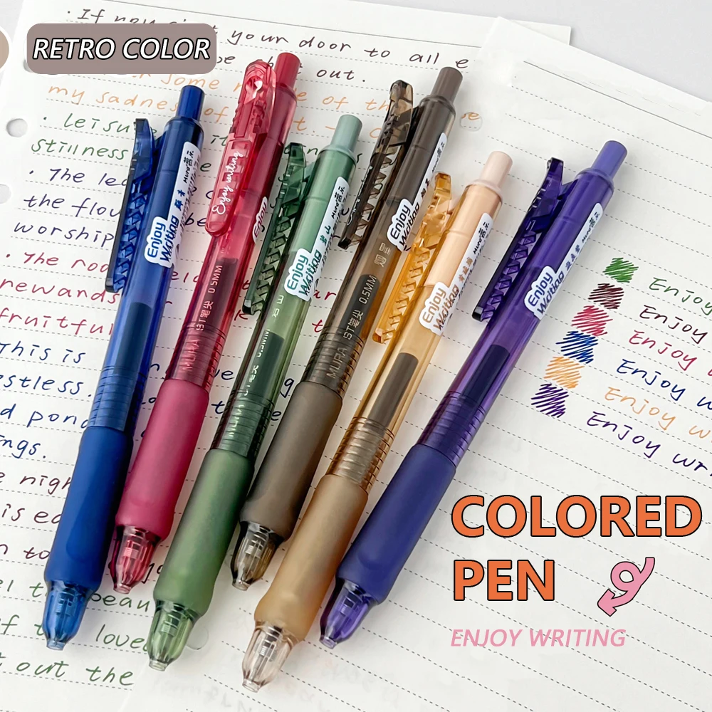 6 Colors/Set Retro Colored Gel Ink Pen 0.5mm Soft Writing Pens For Student Diary Note Drawing Painting Stationery Supplies
6 Colors/Set Retro Colored Gel Ink Pen 0.5mm Soft Writing Pens For Student Diary Note Drawing Painting Stationery Supplies