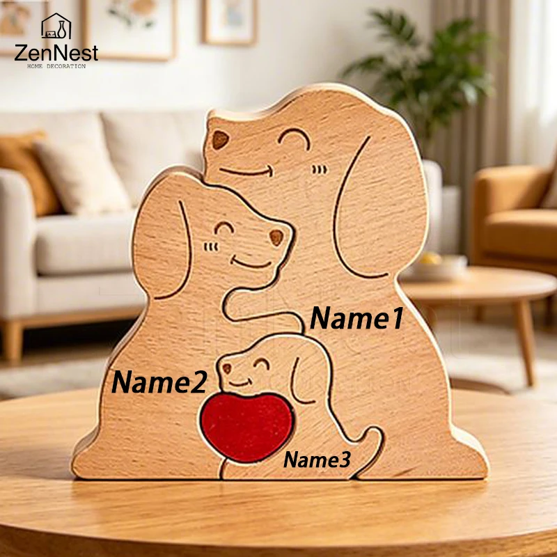 Art Wooden Dog Puzzle Personalized Name Custom Free Laser Engraving Home Gifts Home Decor Thanksgiving Christmas Gifts for Mom
Art Wooden Dog Puzzle Personalized Name Custom Free Laser Engraving Home Gifts Home Decor Thanksgiving Christmas Gifts for Mom