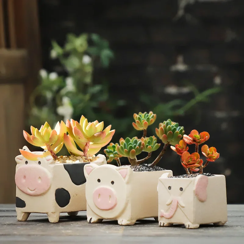 Ceramic Flowerpot Cartoon Cute Potted Plant Gardening Creative Animal Flowerpot Desktop Potted Plant Pot Desk Decorate
Ceramic Flowerpot Cartoon Cute Potted Plant Gardening Creative Animal Flowerpot Desktop Potted Plant Pot Desk Decorate