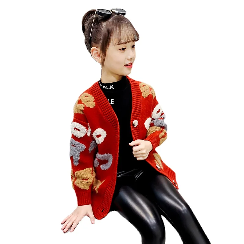 Girls' Thickened Sweater New Spring Children's Extended Knitwear Little Girls' Fashionable Cardigan Coat Sweater 4-12 Ages
Girls' Thickened Sweater New Spring Children's Extended Knitwear Little Girls' Fashionable Cardigan Coat Sweater 4-12 Ages