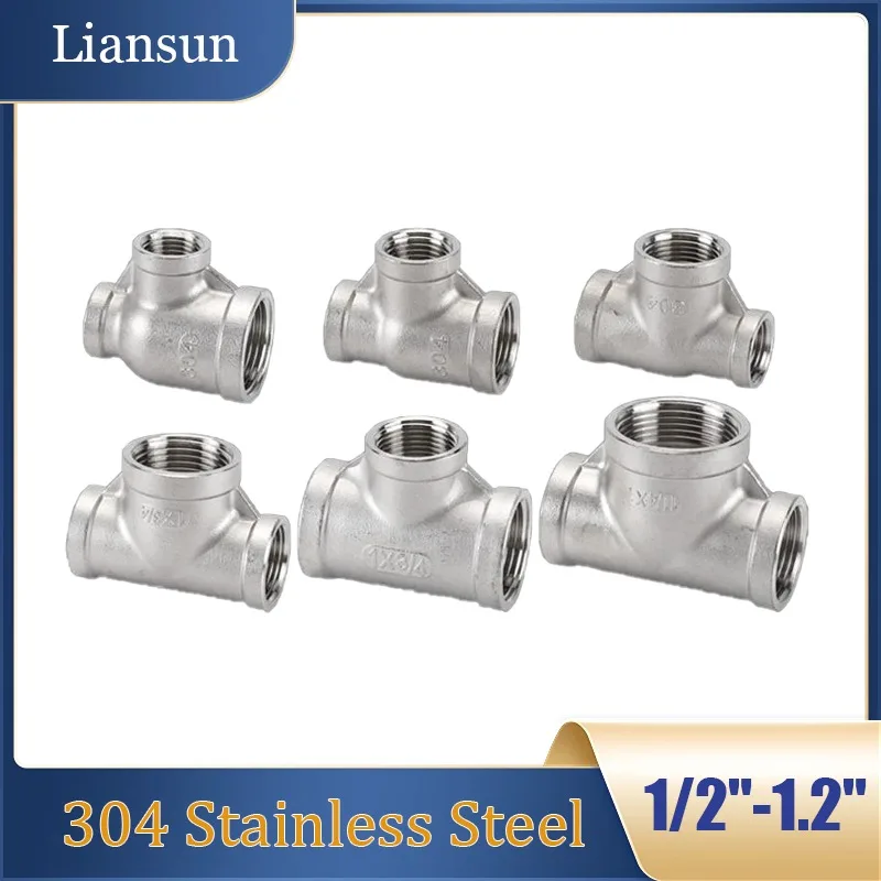 Переходный тройник из нержавеющей стали 304 от 1/2 до 3/4 дюйма, 1 дюйм и 1,2 дюйма — соединитель трубы с внутренней резьбой для труб подачи воды
Переходный тройник из нержавеющей стали 304 от 1/2 до 3/4 дюйма, 1 дюйм и 1,2 дюйма — соединитель трубы с внутренней резьбой для труб подачи воды