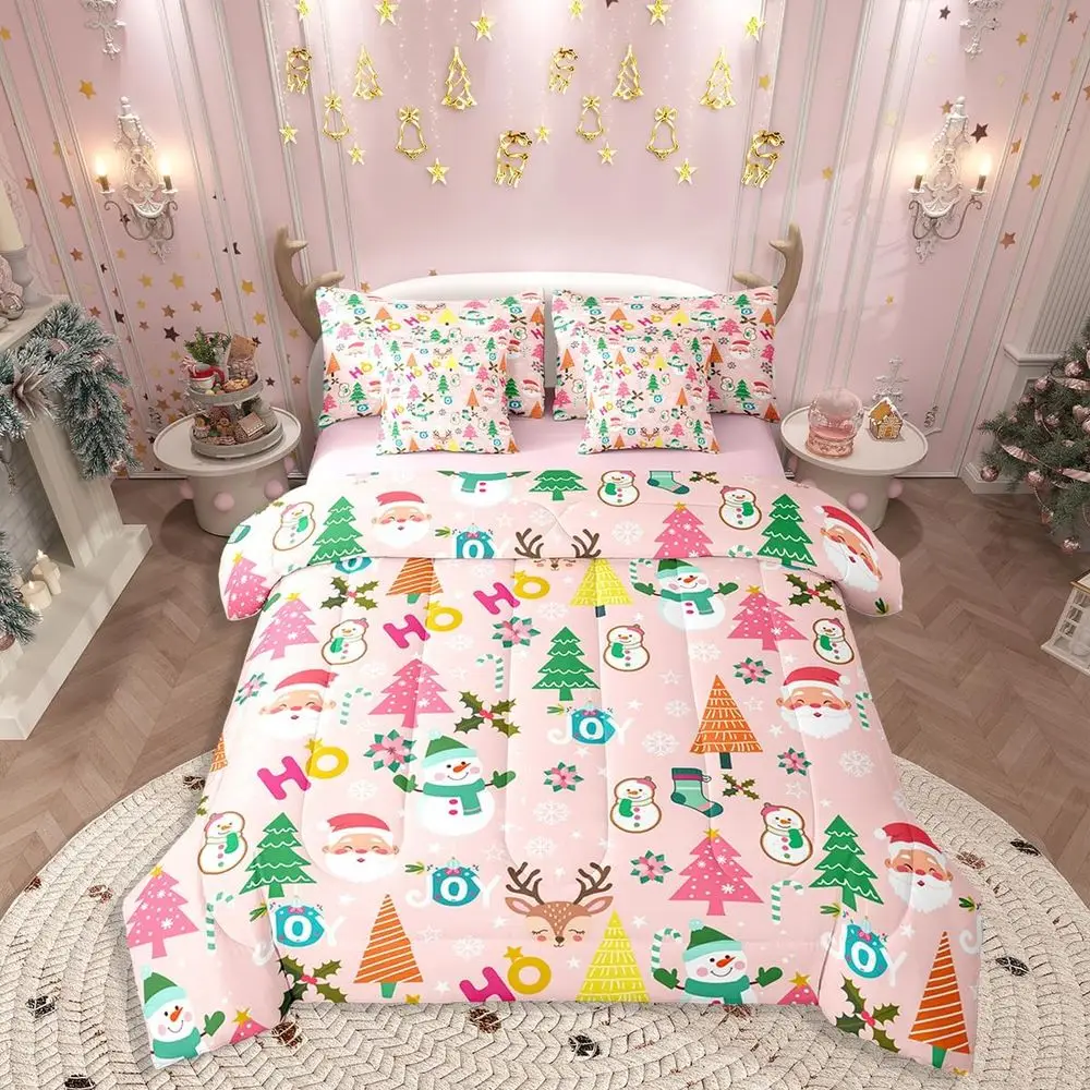King Size Christmas Comforter Set with Sheets, Santa Claus Cartoon Bedding for Boys Girls Teens, Xmas Decor, Cute Deer Tree Bed
King Size Christmas Comforter Set with Sheets, Santa Claus Cartoon Bedding for Boys Girls Teens, Xmas Decor, Cute Deer Tree Bed