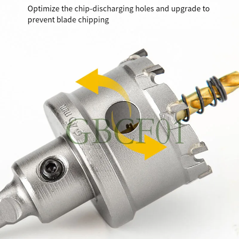 TCT Hole Saw Carbide Tipped Hole Cutter With Steel-Plated Pilot Drill Bit For Metal Stainless Steel Iron And Wood Hole Saw
TCT Hole Saw Carbide Tipped Hole Cutter With Steel-Plated Pilot Drill Bit For Metal Stainless Steel Iron And Wood Hole Saw