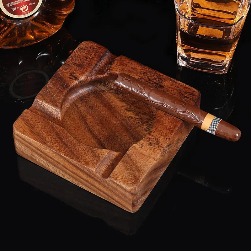 2026 New Walnut Solid Wood Cigar Ashtray Large Slot Ash tray for Cigar Smoking Accessories
2026 New Walnut Solid Wood Cigar Ashtray Large Slot Ash tray for Cigar Smoking Accessories