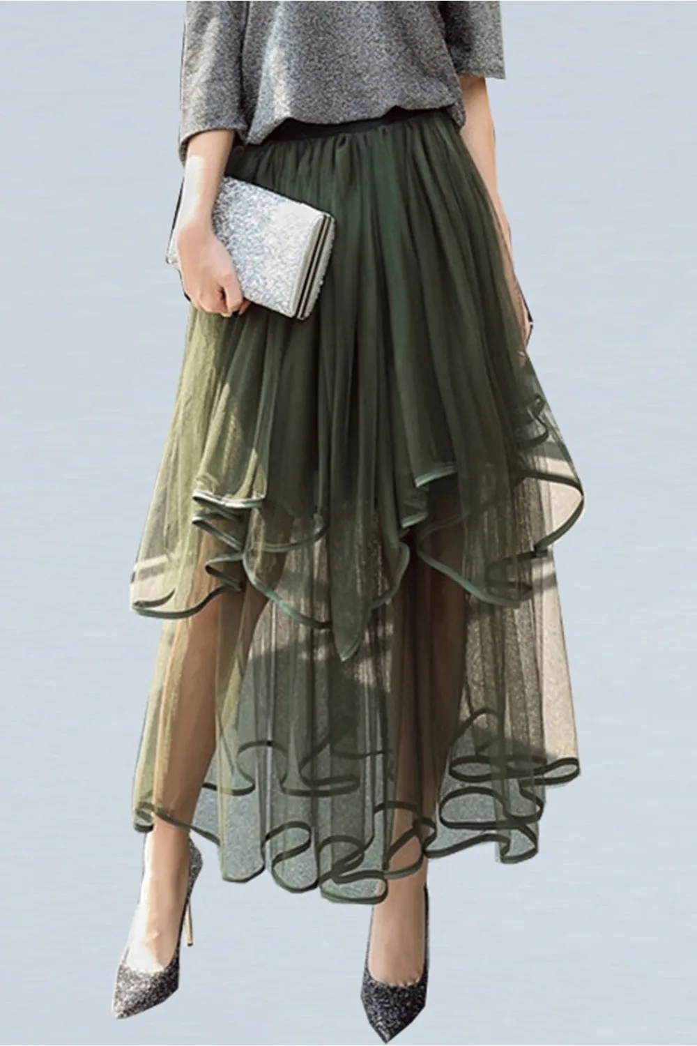 Fashion Rockabilly Tulle Skirt Tiered Tutu Skirts Women Lolita Petticoat Bridesmaids Sweet Party Ball Gown High Low Skirt Dress
Fashion Rockabilly Tulle Skirt Tiered Tutu Skirts Women Lolita Petticoat Bridesmaids Sweet Party Ball Gown High Low Skirt Dress