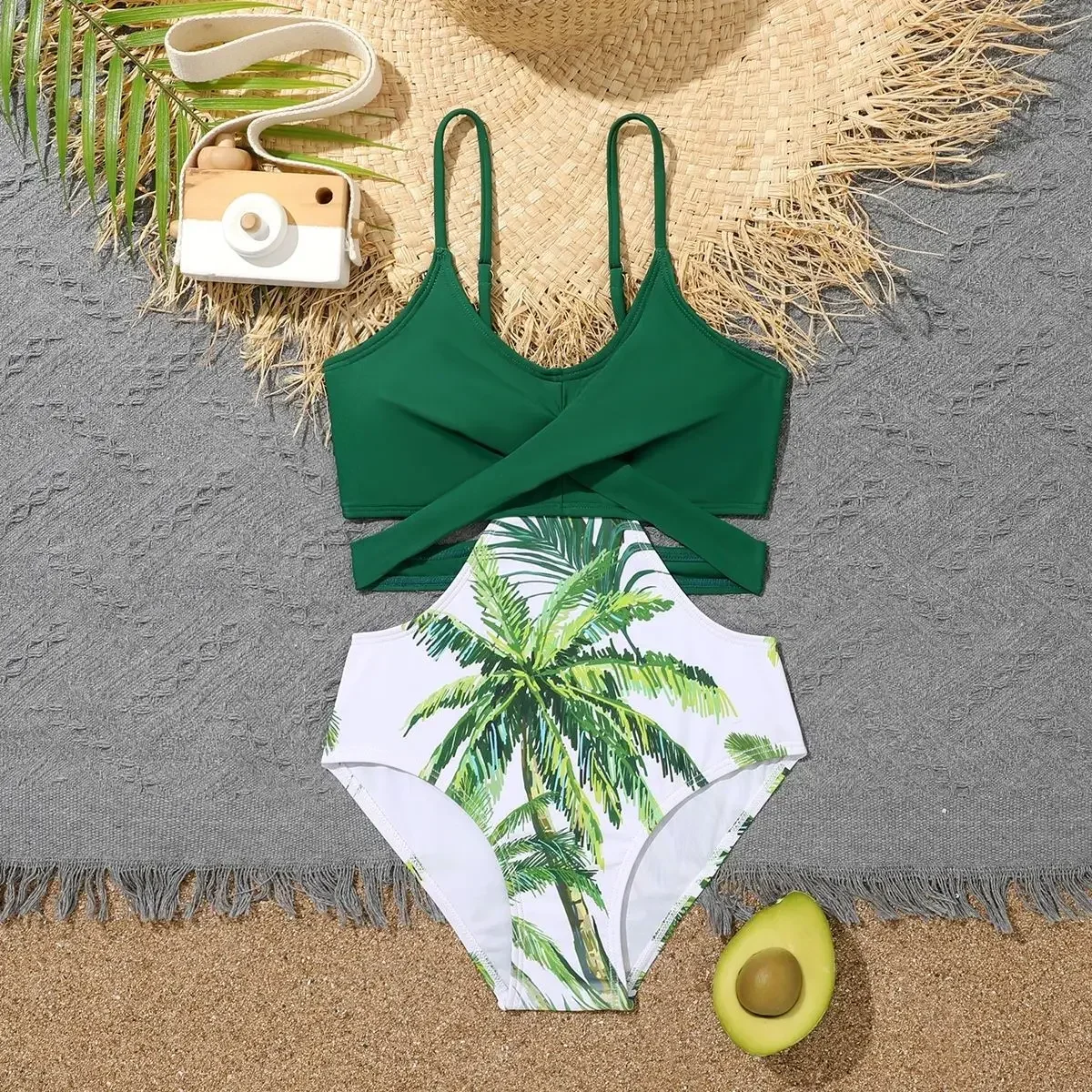 Teenage Girls One Piece Swimsuit 7-12 Years Kids Coconut Palm Print Swim Suit Cut Out Swimwear Beachwear Bathing Suits Summer
Teenage Girls One Piece Swimsuit 7-12 Years Kids Coconut Palm Print Swim Suit Cut Out Swimwear Beachwear Bathing Suits Summer