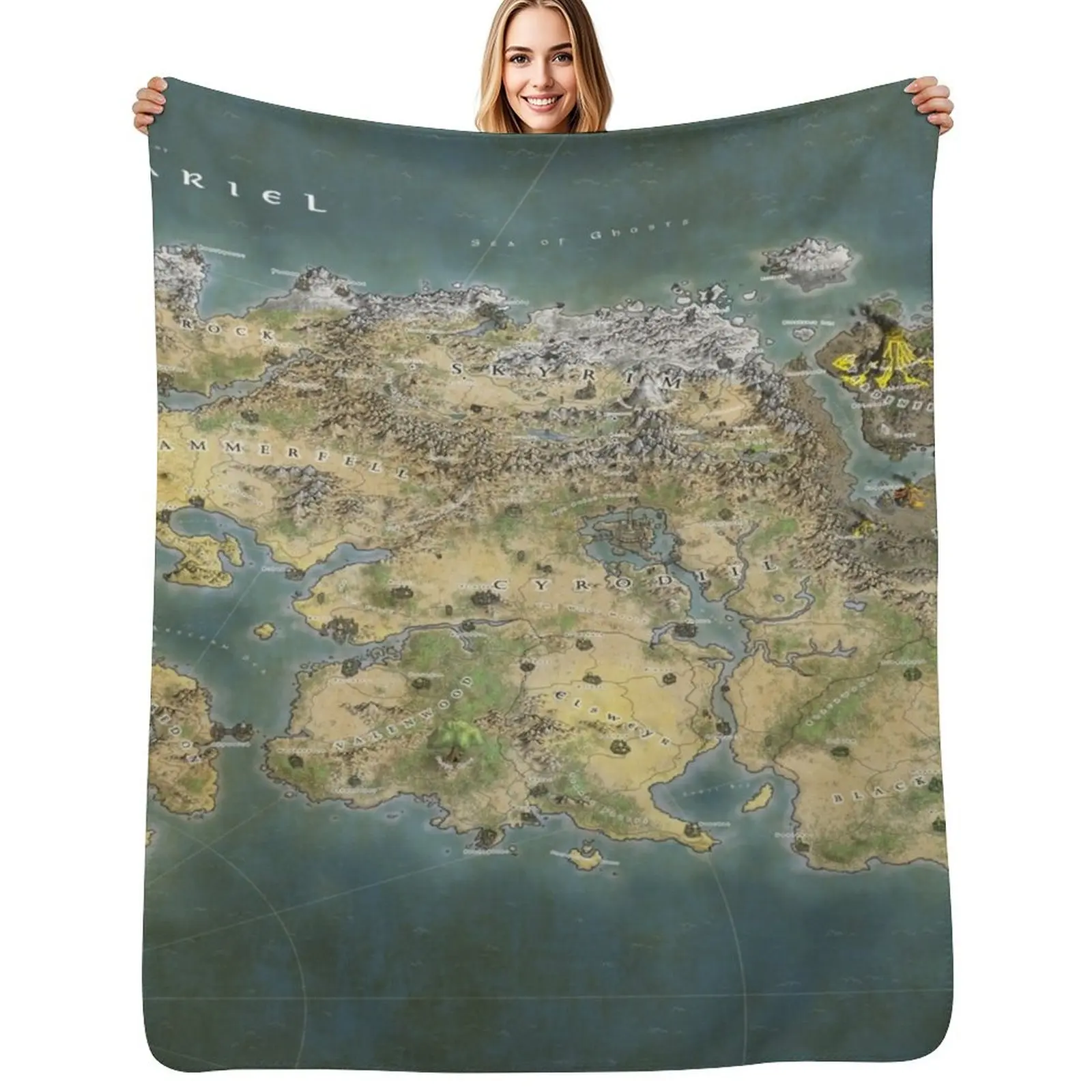 Tamriel Map Throw Blanket All Weather Soft Throw Blanket for Sofa
Tamriel Map Throw Blanket All Weather Soft Throw Blanket for Sofa