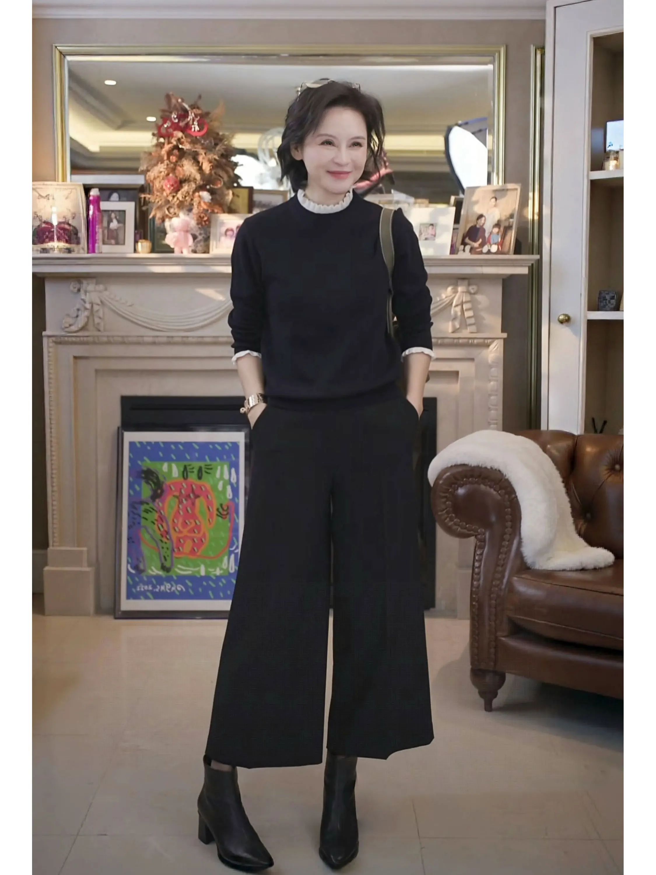 Тщательный вязаный шерстяной свитер с воротником и кружевной отделкой, осенний повседневный свободный крой, длинный рукав-вилка для женщин, 20, 60 ярдов
Тщательный вязаный шерстяной свитер с воротником и кружевной отделкой, осенний повседневный свободный крой, длинный рукав-вилка для женщин, 20, 60 ярдов