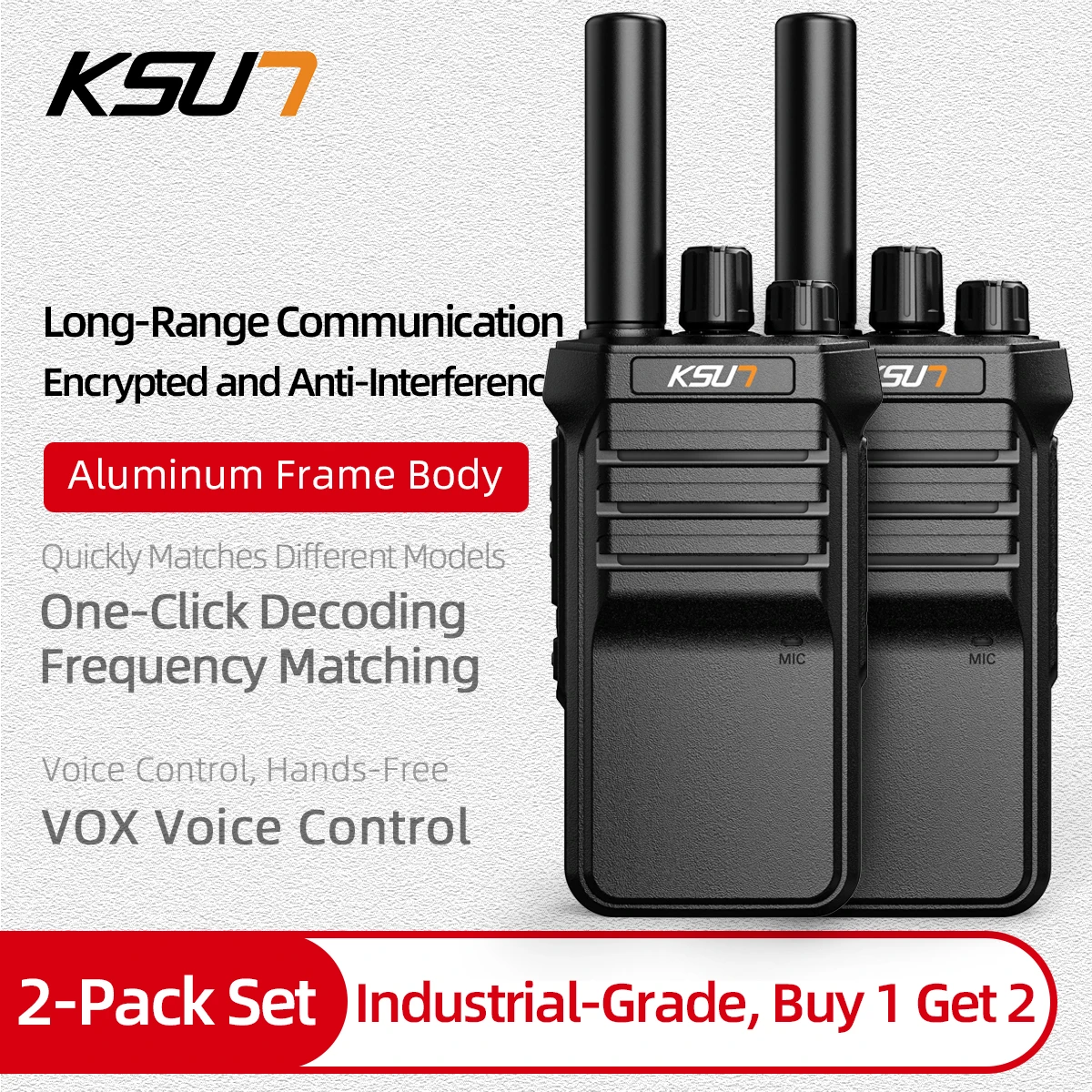 Mini Walkie Talkie 2pcs Two-Way Radio Ultra-Thin UHF One-Click Frequency Matching Detachable Antenna TYPE C Charging Radio
Mini Walkie Talkie 2pcs Two-Way Radio Ultra-Thin UHF One-Click Frequency Matching Detachable Antenna TYPE C Charging Radio