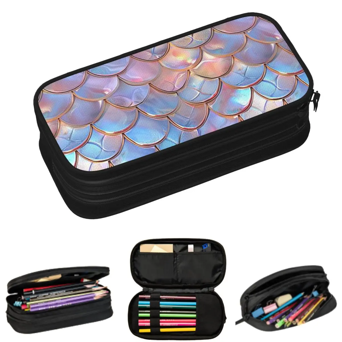 Mermaid Fish Scale Pencil Cases for Student Gifts Pen Box Pencil Bag Large Capacity Pencil Pouch
Mermaid Fish Scale Pencil Cases for Student Gifts Pen Box Pencil Bag Large Capacity Pencil Pouch