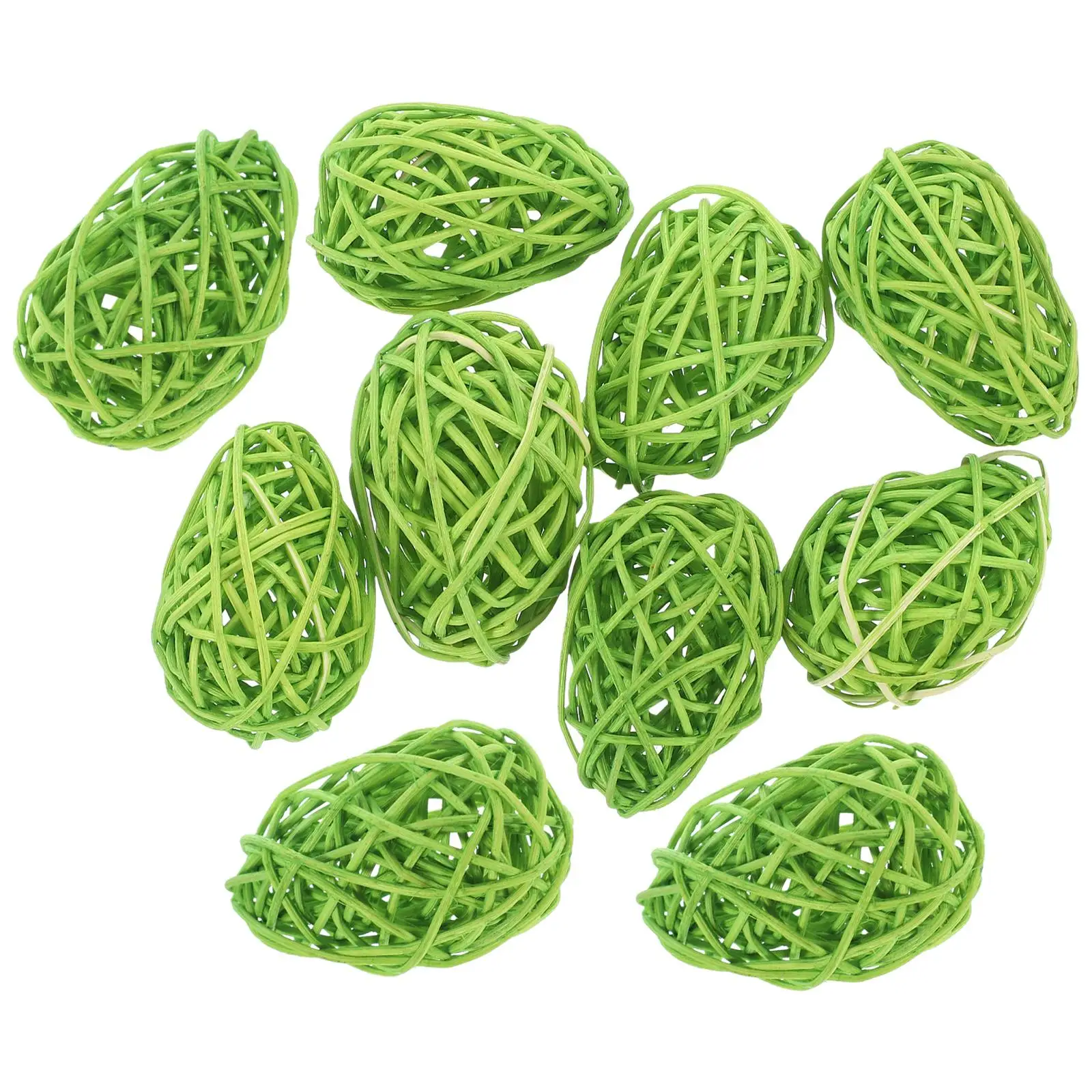 10 Pcs Easter Decorative Eggs 6.5cm Natural Rattan Oval Takraw Ball (yellow) 10pcs Decorations Party Balls Child Gift
10 Pcs Easter Decorative Eggs 6.5cm Natural Rattan Oval Takraw Ball (yellow) 10pcs Decorations Party Balls Child Gift