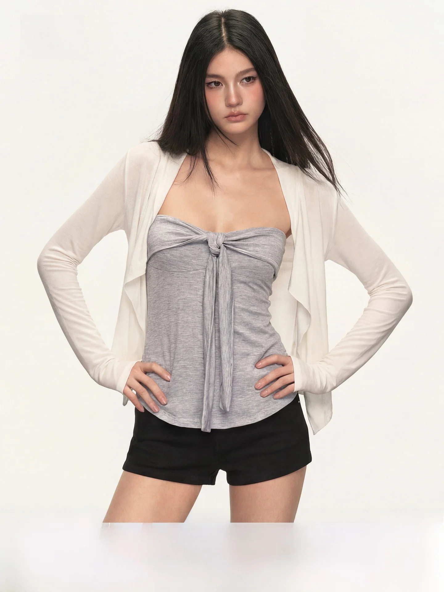 Anna Aneae Summer Loose Fit Sun Protection Knitted Top Women's Casual Tie-Detail Tank Top Two-Piece Set Long Sleeve Regular L...
Anna Aneae Summer Loose Fit Sun Protection Knitted Top Women's Casual Tie-Detail Tank Top Two-Piece Set Long Sleeve Regular L...