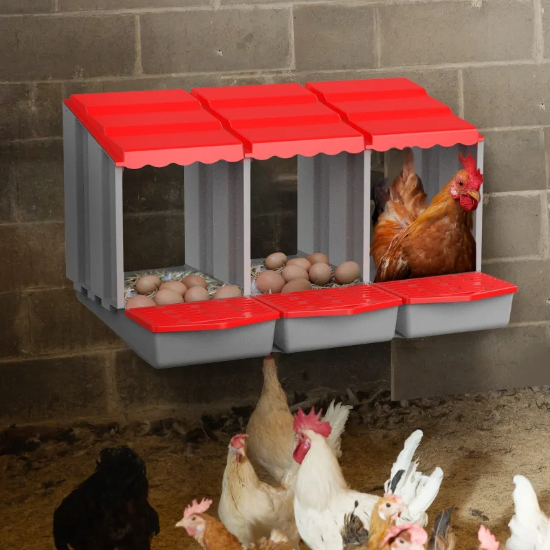 New Chicken House Metal Nesting Box Red Green orange with Roll Away Egg Collection
New Chicken House Metal Nesting Box Red Green orange with Roll Away Egg Collection