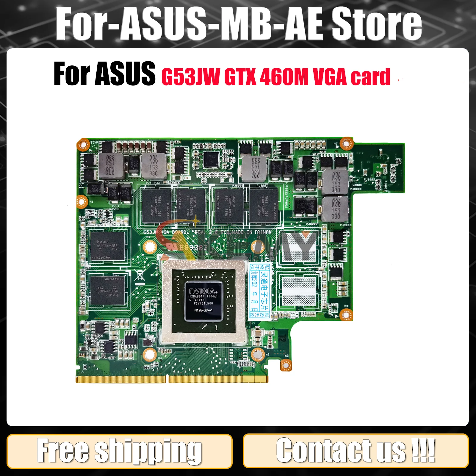 G53JW Материнская плата для ноутбука ASUS GTX460M GTX G53JW VGA 460M G53XI74JW, материнская плата для ноутбука, 100% тест, ОК, быстрая доставка, stk
G53JW Материнская плата для ноутбука ASUS GTX460M GTX G53JW VGA 460M G53XI74JW, материнская плата для ноутбука, 100% тест, ОК, быстрая доставка, stk