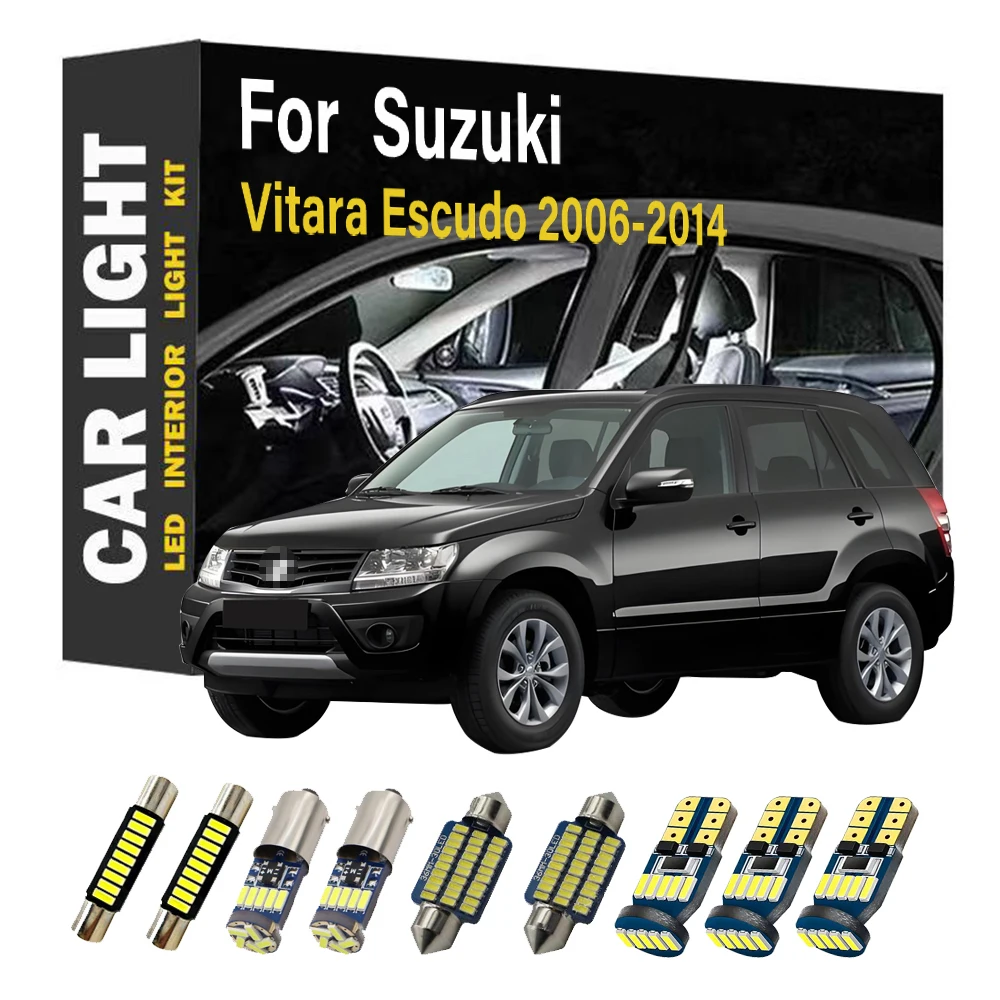 12PCS LED Interior Dome Map Light Kit For Suzuki Grand Vitara Escudo 2006 2007 2008 2009 2010 2011 2012 2013 2014 Canbus
12PCS LED Interior Dome Map Light Kit For Suzuki Grand Vitara Escudo 2006 2007 2008 2009 2010 2011 2012 2013 2014 Canbus