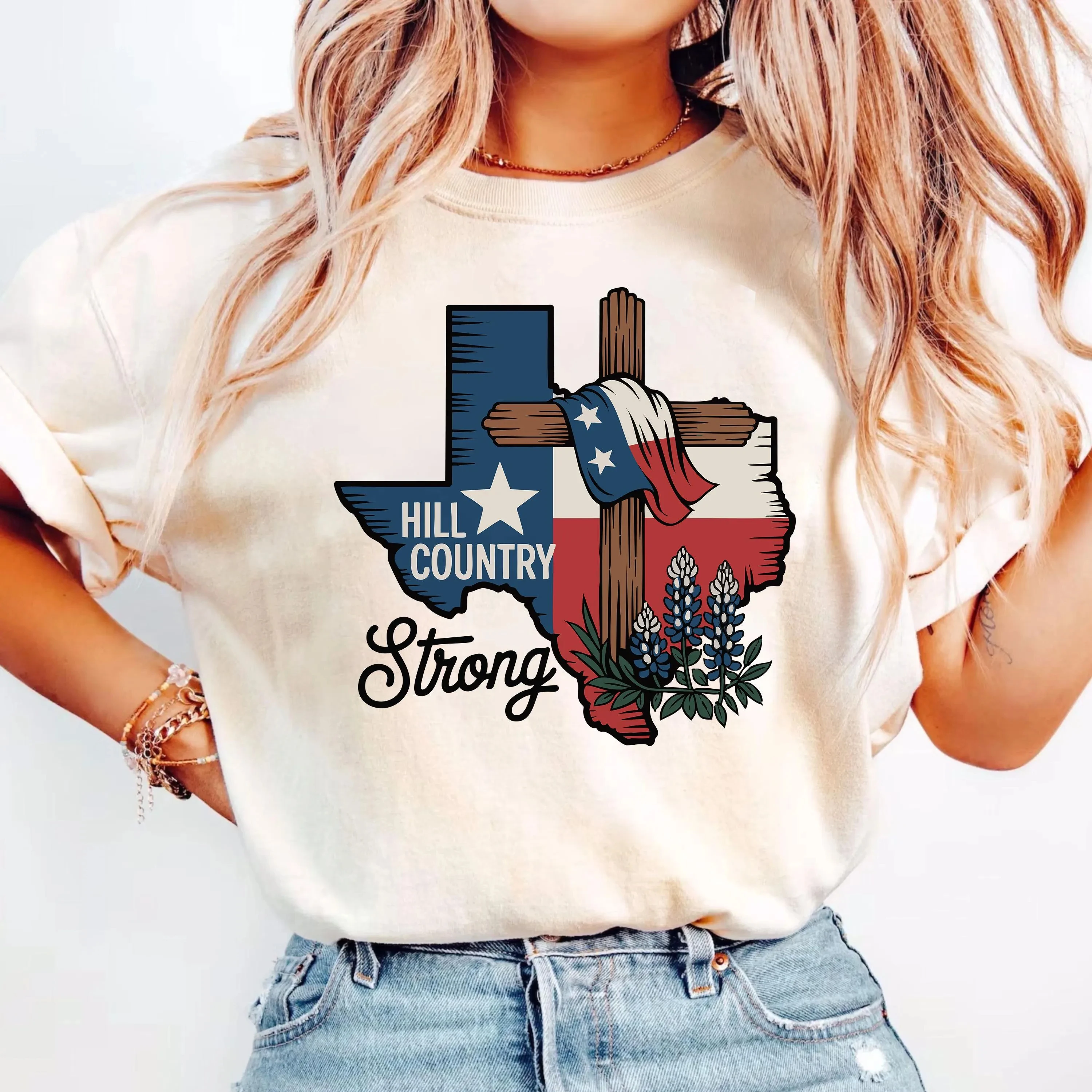 Hill Country Strong T-Shirt for Women Round Neck Short Sleeve Cotton Tees Fashion Casual Shirt Summer Tops Women's Clothing
Hill Country Strong T-Shirt for Women Round Neck Short Sleeve Cotton Tees Fashion Casual Shirt Summer Tops Women's Clothing