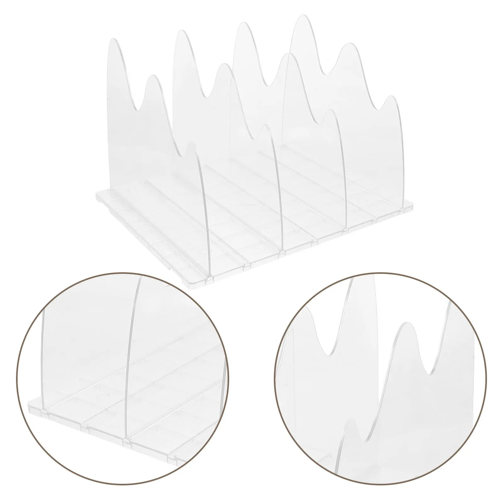 Clear Plastic Adjustable Shelf Divider Organizer for Bags Files Books Mail Clutches Handbags Purse Closet Wardrobe Bookshelf
Clear Plastic Adjustable Shelf Divider Organizer for Bags Files Books Mail Clutches Handbags Purse Closet Wardrobe Bookshelf