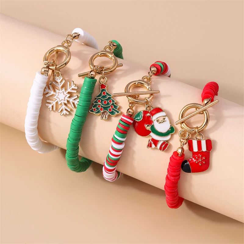 4Pcs/Set Fashion Christams Tree Santa Claus Shoes Charms Bracelets for Women Girls Party Festival Jewelry Gifts
4Pcs/Set Fashion Christams Tree Santa Claus Shoes Charms Bracelets for Women Girls Party Festival Jewelry Gifts