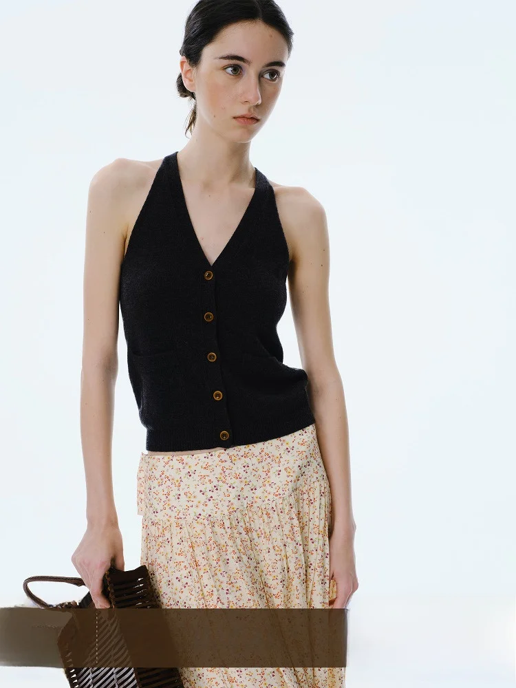 Pure Wool V-Ne Slim Fit Wrap Ne Strap Vest Women's Outerwear Knitted Top Commute Sle ort Length Single Button
Pure Wool V-Ne Slim Fit Wrap Ne Strap Vest Women's Outerwear Knitted Top Commute Sle ort Length Single Button