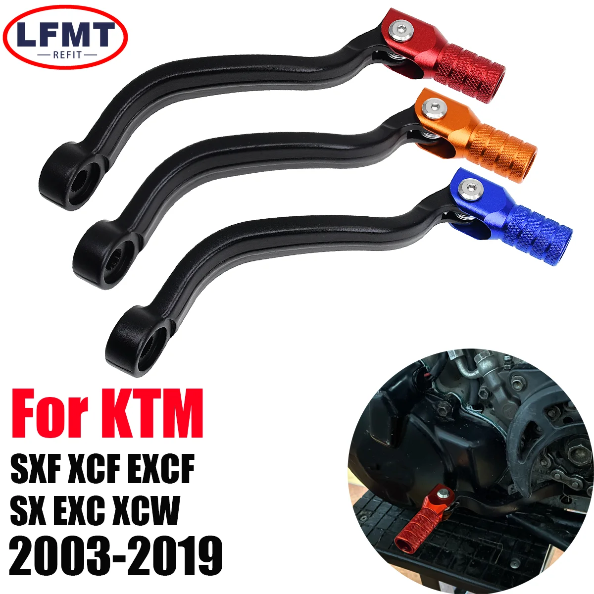 Motorcycle Gear Lever CNC Aluminum Foldable gear shift lever For KTM XCF SXF EXC EXCF XCW XCFW Husqvarna FC FE FX 2003-2019
Motorcycle Gear Lever CNC Aluminum Foldable gear shift lever For KTM XCF SXF EXC EXCF XCW XCFW Husqvarna FC FE FX 2003-2019