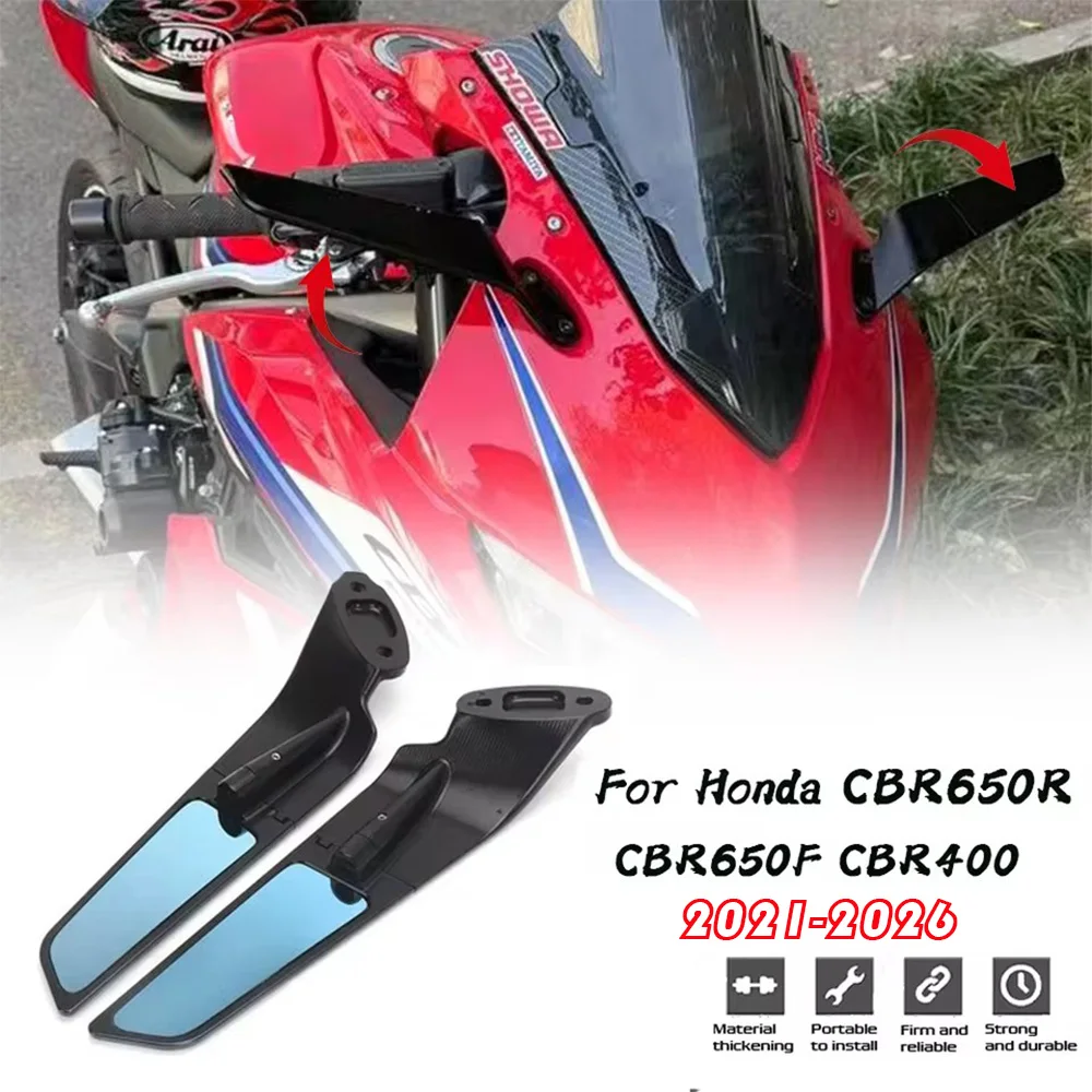 Motorcycle Accessories Side Mirror CBR 650R Stealth Winglets Rearview Mirrors For Honda CBR650R CBR 650 R 2019-2025
Motorcycle Accessories Side Mirror CBR 650R Stealth Winglets Rearview Mirrors For Honda CBR650R CBR 650 R 2019-2025