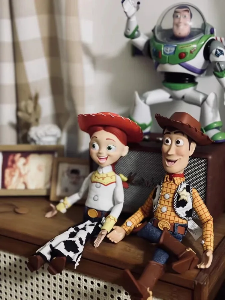 Genuine Disney Toy Story 20th Anniversary Cowboy Woody Jessie Pull Line Talk Interactive Buzz Lightyear Doll Kawaii Gifts Toys
Genuine Disney Toy Story 20th Anniversary Cowboy Woody Jessie Pull Line Talk Interactive Buzz Lightyear Doll Kawaii Gifts Toys