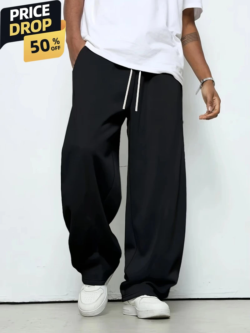 Спортивные брюки для бега с эластичной резинкой на талии, свободные прямые повседневные брюки, толстые мужские брюки-свитер, спортивные штаны, мужские тяжелые брюки
Спортивные брюки для бега с эластичной резинкой на талии, свободные прямые повседневные брюки, толстые мужские брюки-свитер, спортивные штаны, мужские тяжелые брюки