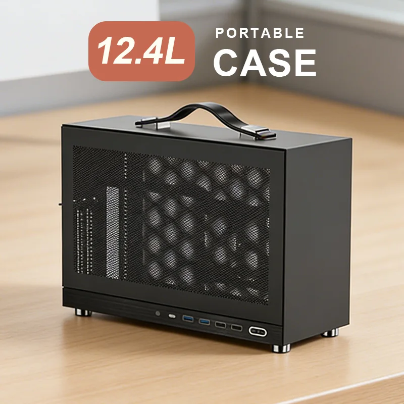 Портативный корпус ITX, мини-шасси ITX, 240-мм радиатор с водяным охлаждением для 337-мм графического процессора, 3 слота PCIe, ручка для переноски, для командировок и путешествий
Портативный корпус ITX, мини-шасси ITX, 240-мм радиатор с водяным охлаждением для 337-мм графического процессора, 3 слота PCIe, ручка для переноски, для командировок и путешествий
