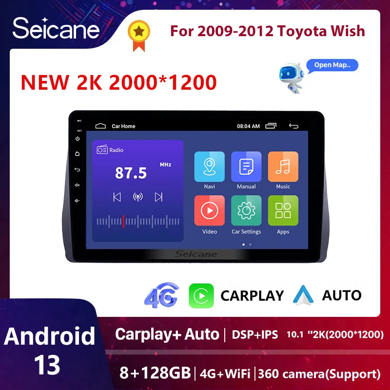 Android Auto Radio Screen for Toyota Wish 2009 2010-2018 Wireless CarPlay 4G Car Multimedia GPS Navigation auto radio 2 din
Android Auto Radio Screen for Toyota Wish 2009 2010-2018 Wireless CarPlay 4G Car Multimedia GPS Navigation auto radio 2 din