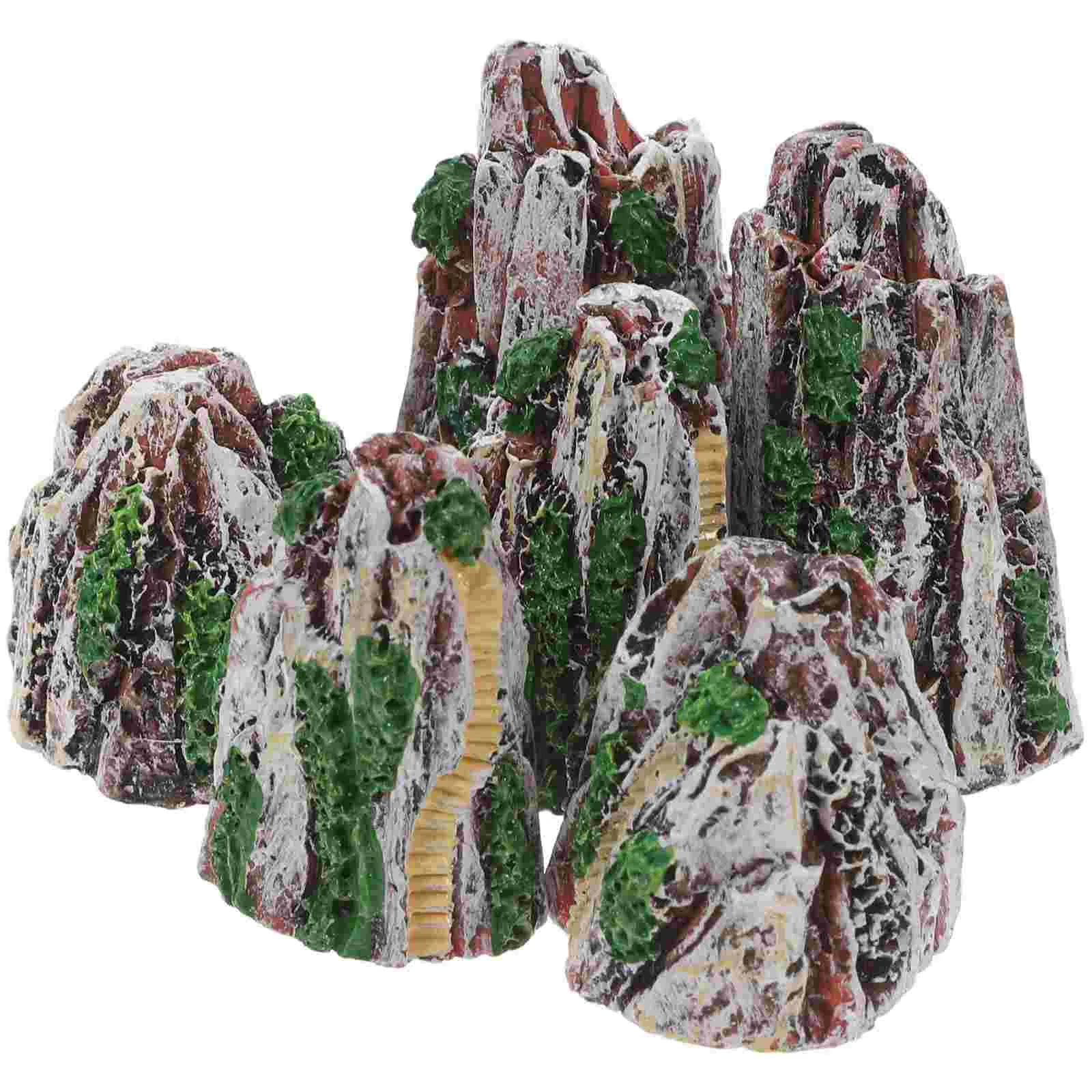 6 Pcs Micro Landscape Accessories Fish Tank Statue Rockery Ornament Mountain Decor Decorate
6 Pcs Micro Landscape Accessories Fish Tank Statue Rockery Ornament Mountain Decor Decorate