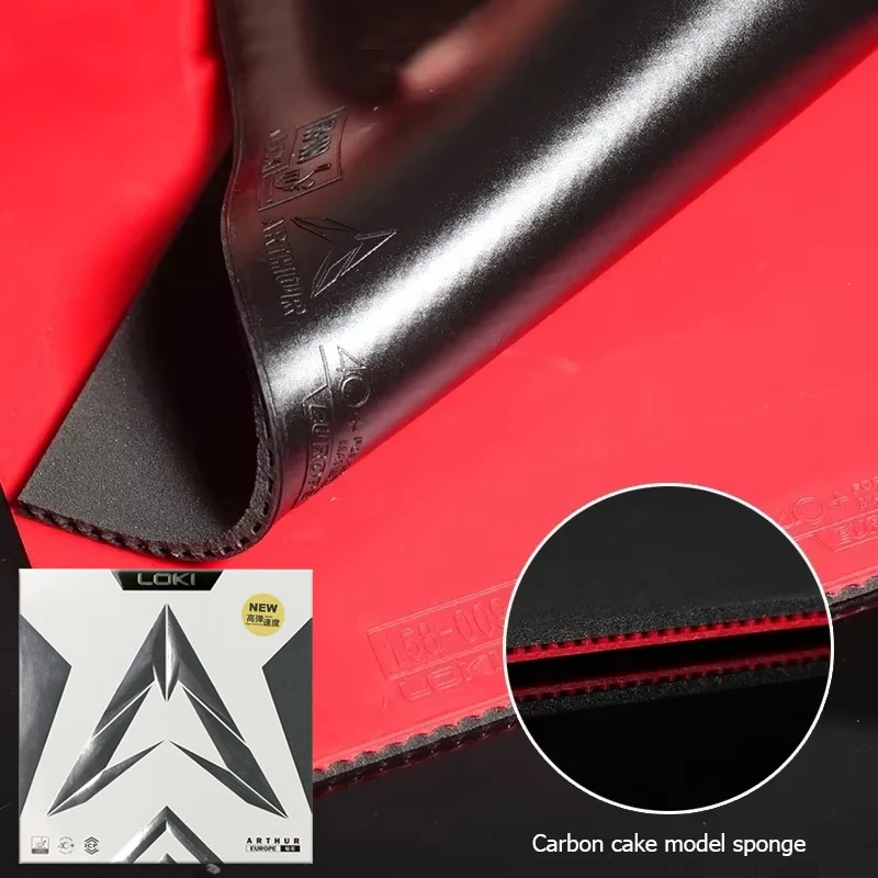 LOKI Arthur Europe Diamond Table Tennis Rubber ITTF Approved Non-Tacky Ping Pong Rubber with Carbon Internal Energy Cake Sponge
LOKI Arthur Europe Diamond Table Tennis Rubber ITTF Approved Non-Tacky Ping Pong Rubber with Carbon Internal Energy Cake Sponge