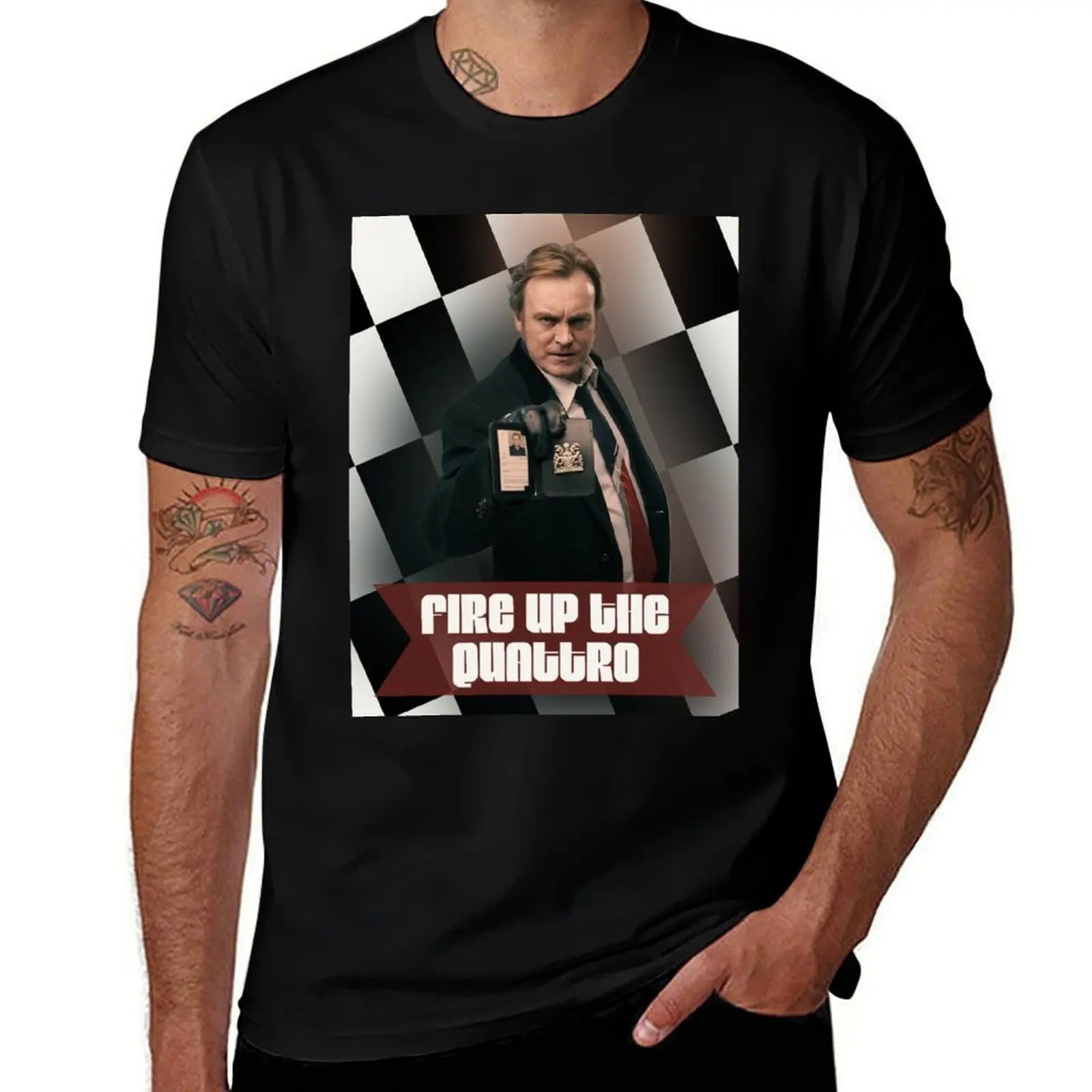 Gene Hunt - Ashes to Ashes, Life on Mars, Philip Glenister, Fire up the Quattro T-Shirt t shirts for man graphic tees T-Shirt
Gene Hunt - Ashes to Ashes, Life on Mars, Philip Glenister, Fire up the Quattro T-Shirt t shirts for man graphic tees T-Shirt