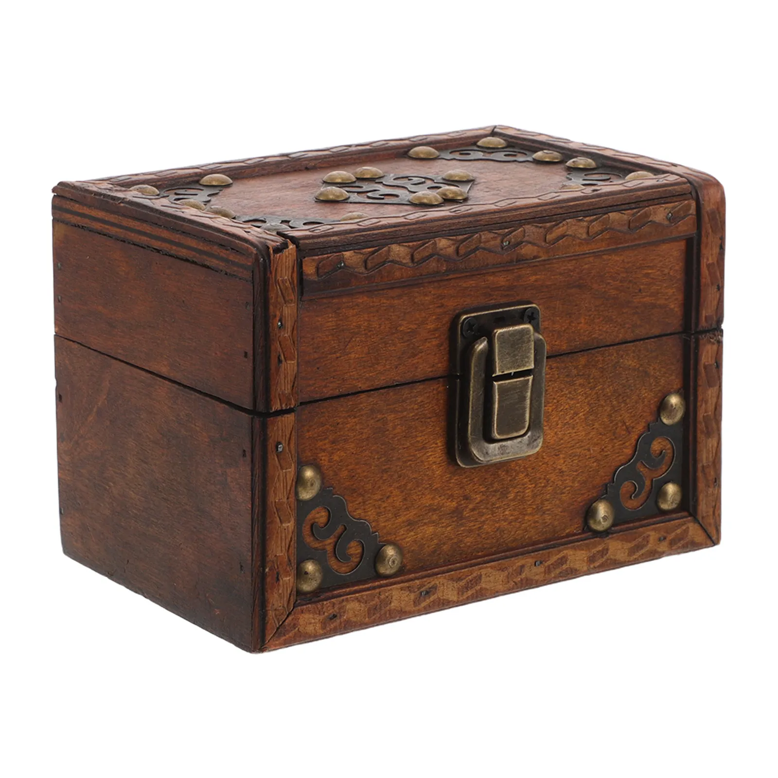 Retro Wood Jewelry Storage Box Small Decorative Treasure Chest Dressing Table Organizer for Girls Accessories Display
Retro Wood Jewelry Storage Box Small Decorative Treasure Chest Dressing Table Organizer for Girls Accessories Display