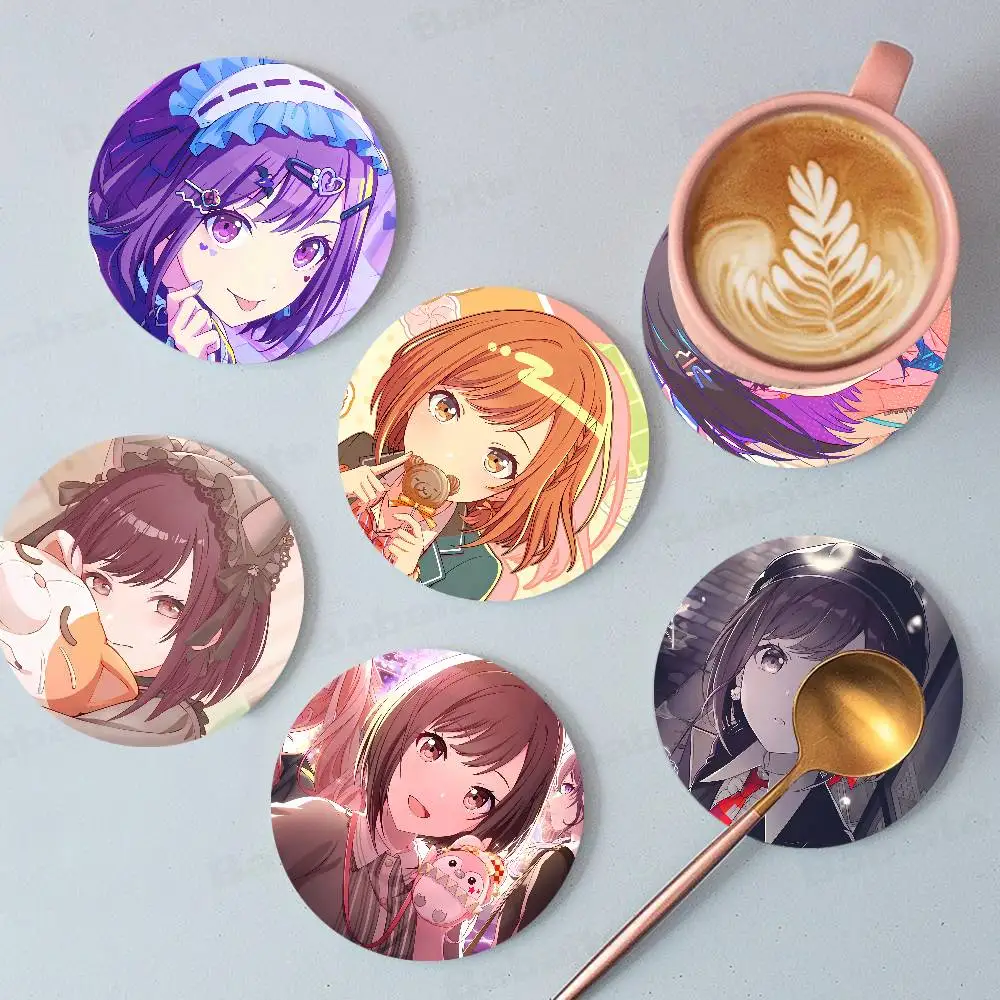 Kawaii Cartoon Shinonome Ena Wood Coasters Colorful Round Coaster Non-slip Heat Insulation Coffee Mats Home Accessories Kitchen
Kawaii Cartoon Shinonome Ena Wood Coasters Colorful Round Coaster Non-slip Heat Insulation Coffee Mats Home Accessories Kitchen