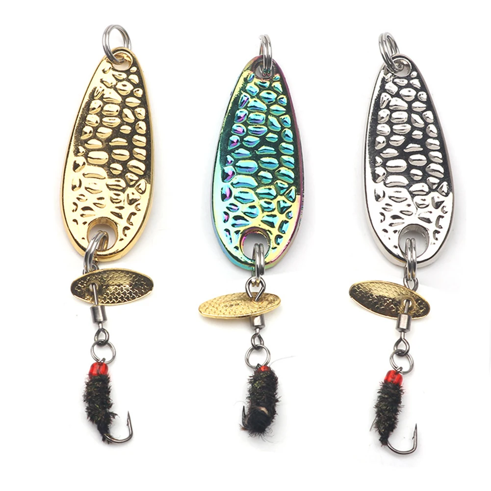 Sequins Fishhook Flies Spinners Spoon Bait Attractive Design High Catch Rate Perfect for Tilapia Red Fin Bream 3pcs/set
Sequins Fishhook Flies Spinners Spoon Bait Attractive Design High Catch Rate Perfect for Tilapia Red Fin Bream 3pcs/set