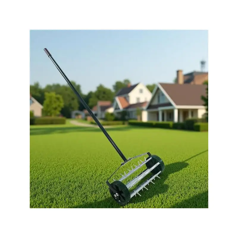Heavy Duty Rolling Lawn Aerator Tool, Rotary Spike Soil Aerator with 3-Piece Long Steel Handle for Lawn Care and Grass
Heavy Duty Rolling Lawn Aerator Tool, Rotary Spike Soil Aerator with 3-Piece Long Steel Handle for Lawn Care and Grass