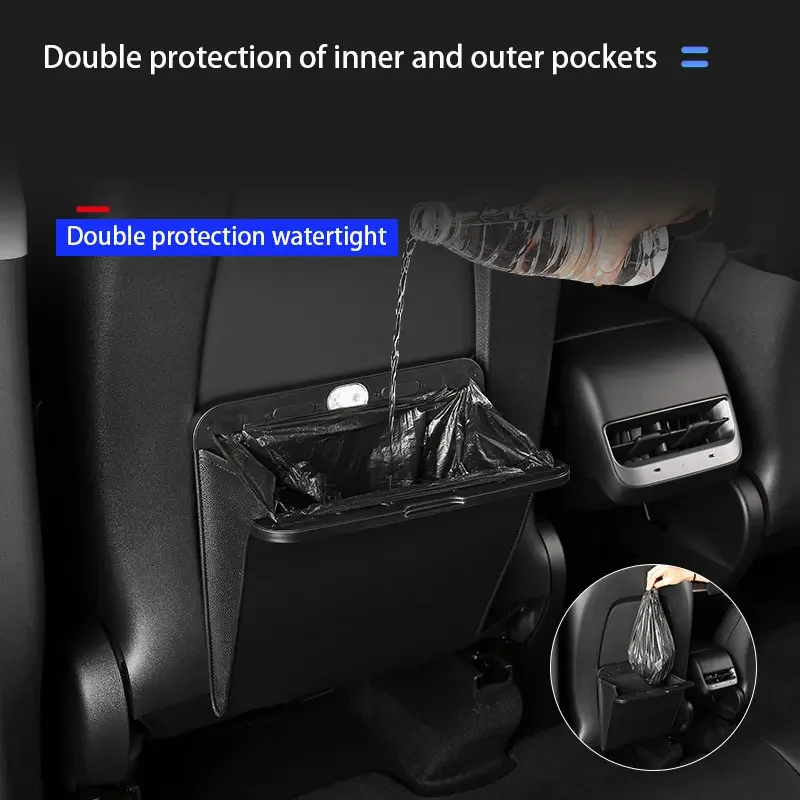 Car Garbage Bag Waterproof For Tesla Model 3 Y Magnetic Adsorption Trash Can Back Seat Hanging Leather Storage Pocket
Car Garbage Bag Waterproof For Tesla Model 3 Y Magnetic Adsorption Trash Can Back Seat Hanging Leather Storage Pocket