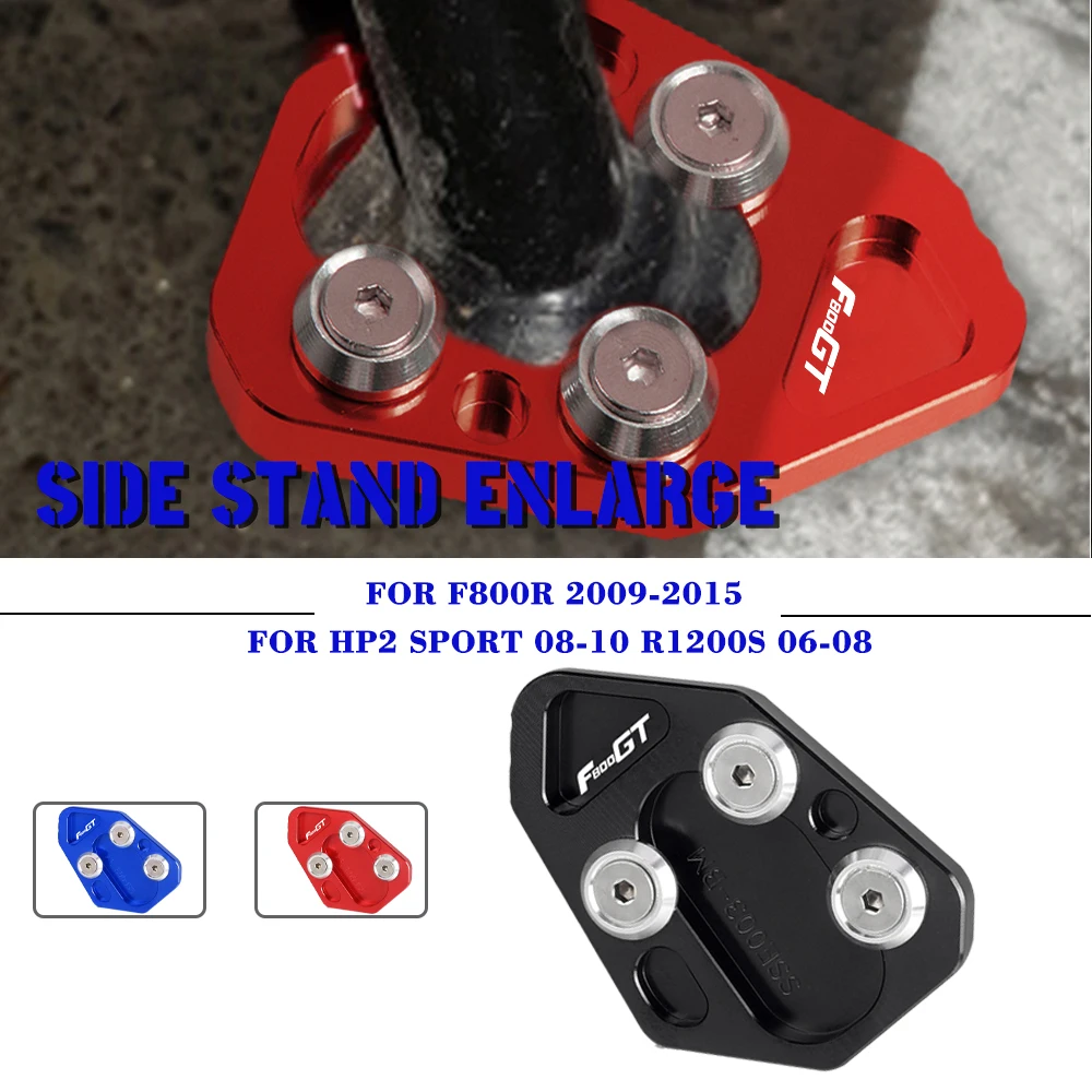 F800GT For BMW F800R F800S F800ST R1200S HP2 Motorcycle CNC Aluminum Kickstand Side stand Pad Enlarge Extension Foot Plate
F800GT For BMW F800R F800S F800ST R1200S HP2 Motorcycle CNC Aluminum Kickstand Side stand Pad Enlarge Extension Foot Plate