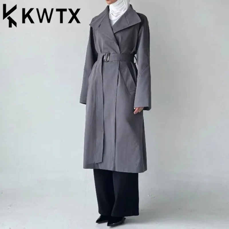 KWTX женский весенне-летний плащ с поясом - легкая повседневная длинная куртка женская элегантная и роскошная
KWTX женский весенне-летний плащ с поясом - легкая повседневная длинная куртка женская элегантная и роскошная