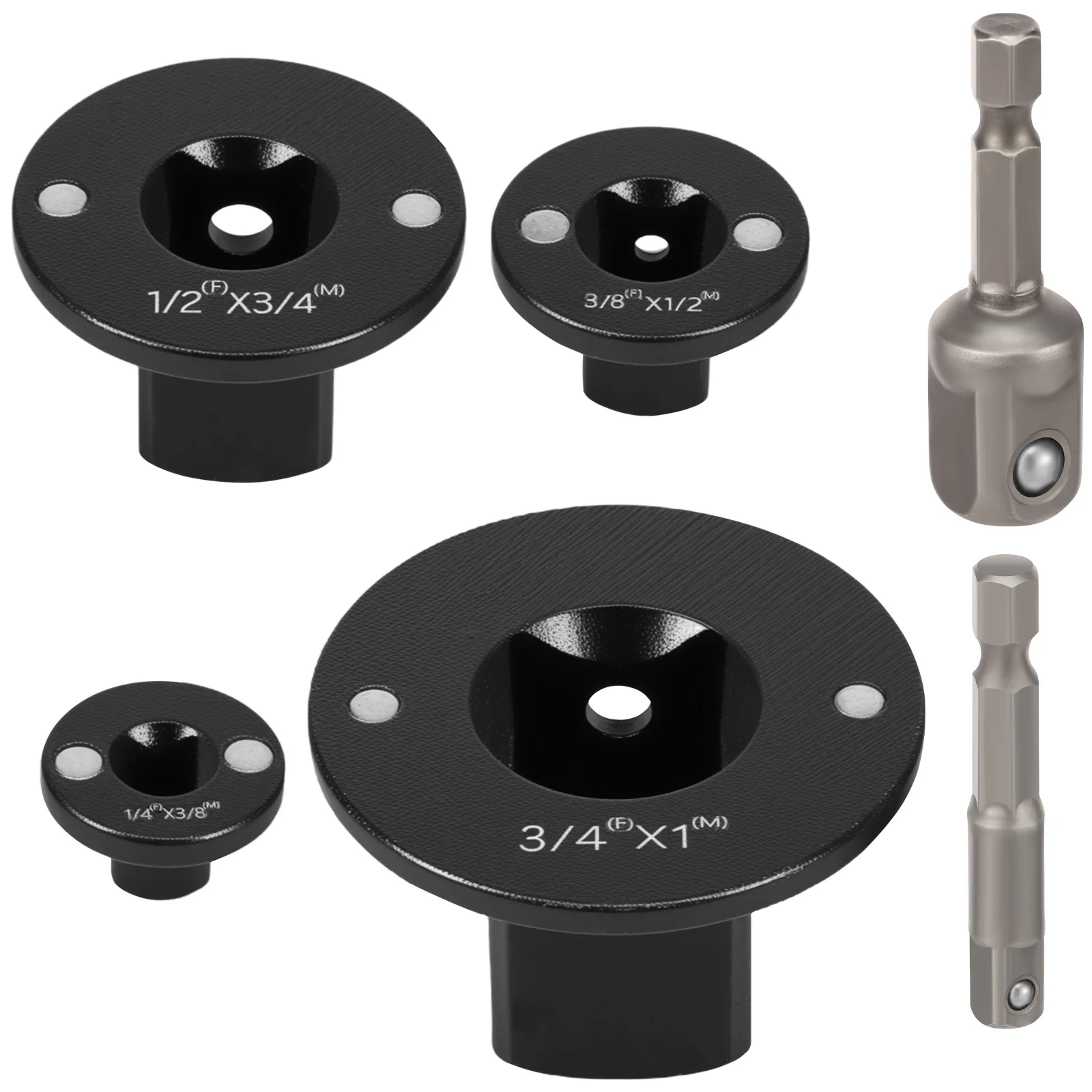 Low-Profile Impact Socket Adapter Set 3/4 to 1,1/2 to 3/4,1/2 to 3/8,1/4 to 3/8 Drive Ratchet Adapter 4 Pcs Socket Adapter Set
Low-Profile Impact Socket Adapter Set 3/4 to 1,1/2 to 3/4,1/2 to 3/8,1/4 to 3/8 Drive Ratchet Adapter 4 Pcs Socket Adapter Set
