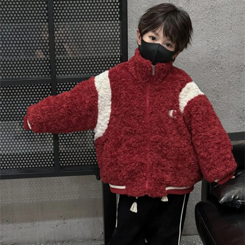 Boys Coat Jacket Cotton Windbreak 2024 Fleece Warm Plus Thicken Spring Autumn High Quality Children's Clothing
Boys Coat Jacket Cotton Windbreak 2024 Fleece Warm Plus Thicken Spring Autumn High Quality Children's Clothing