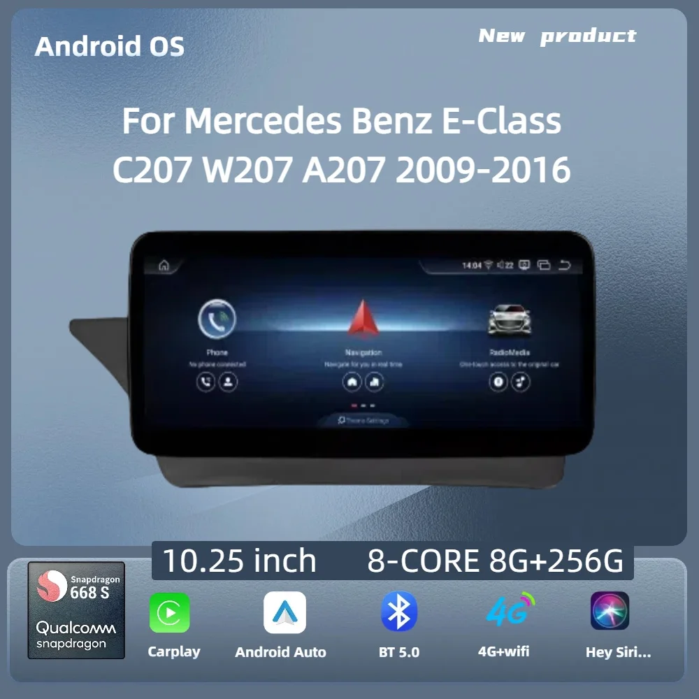 For Mercedes Benz E-Class C207 W207 A207 2009-2016 10.25"Left Hand Drive Car RadioAndroid 14 BT Carplay Snapdragon 680 Screen
For Mercedes Benz E-Class C207 W207 A207 2009-2016 10.25"Left Hand Drive Car RadioAndroid 14 BT Carplay Snapdragon 680 Screen