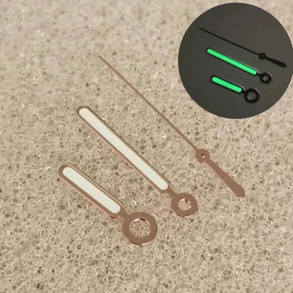 Rose Gold Watch Hands Green Luminous Pointers Watch Accessories for NH35/NH36/4R/7S Automatic Movement Needles NH35 Hands
Rose Gold Watch Hands Green Luminous Pointers Watch Accessories for NH35/NH36/4R/7S Automatic Movement Needles NH35 Hands
