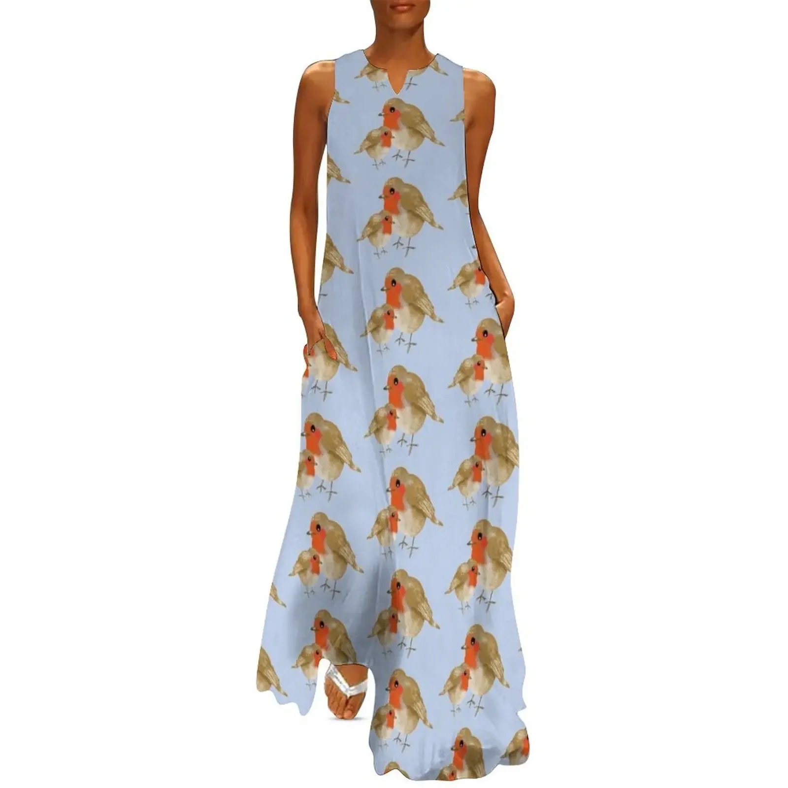 Big and Little Robin Redbreasts Long Dress evening dress women dresses for woman prom dresses 2025 Dress 
Big and Little Robin Redbreasts Long Dress evening dress women dresses for woman prom dresses 2025 Dress