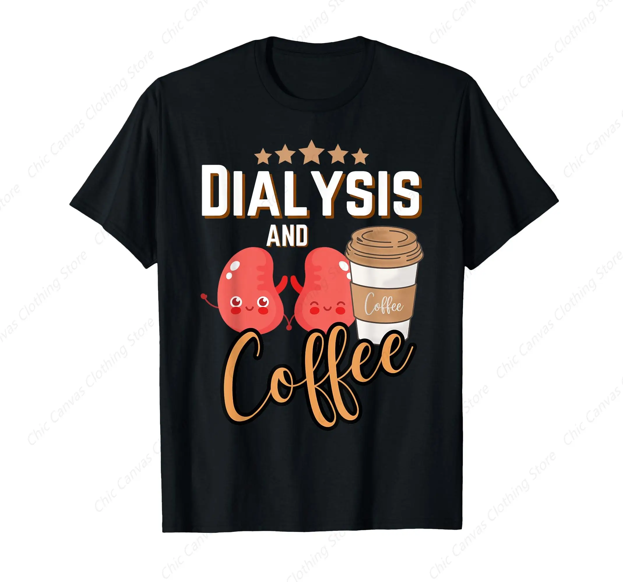 Dialysis Technician Nurse Coffee Kidney RN Dialysis Technology T-shirt Fun Printed Men's and Women's Loose Cotton Short Sleeves
Dialysis Technician Nurse Coffee Kidney RN Dialysis Technology T-shirt Fun Printed Men's and Women's Loose Cotton Short Sleeves