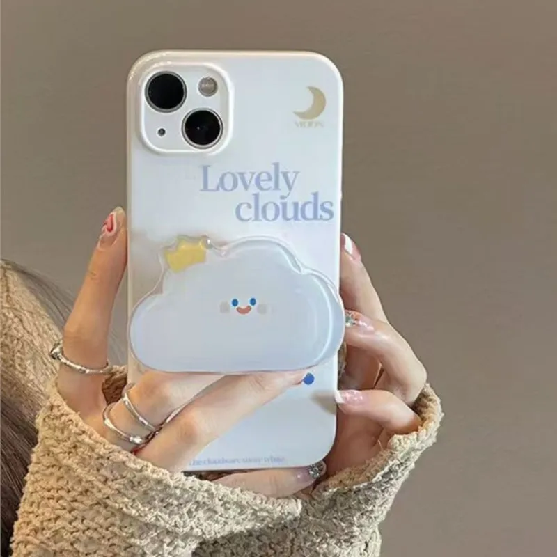 Korean Cute White Cloud For Magsafe Magnetic Phone Griptok Grip Tok Stand For iPhone 16 Foldable Wireless Charging Case Holder
Korean Cute White Cloud For Magsafe Magnetic Phone Griptok Grip Tok Stand For iPhone 16 Foldable Wireless Charging Case Holder
