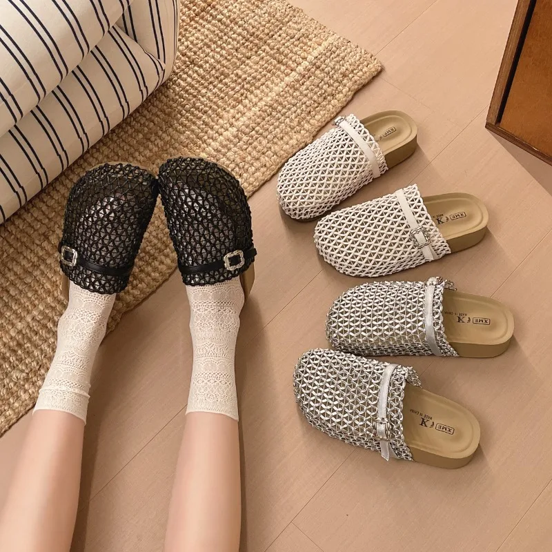 2026 Summer Women's Fashionable and Comfortable Hollow Breathable Slipper Women Casual Fashionable Strap with Buckle Sandals
2026 Summer Women's Fashionable and Comfortable Hollow Breathable Slipper Women Casual Fashionable Strap with Buckle Sandals