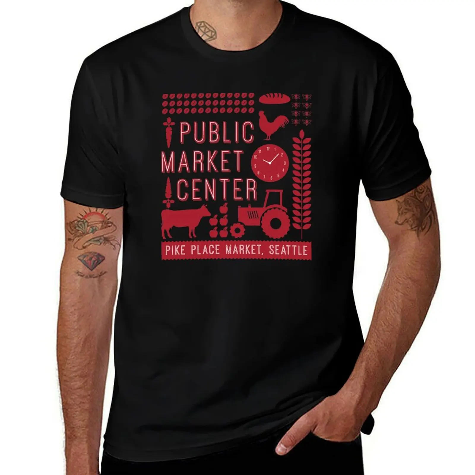 Pike Place Market - Seattle T-Shirt luxury t-shirt Luxury man custom t shirt summer tops plain white t shirts men
Pike Place Market - Seattle T-Shirt luxury t-shirt Luxury man custom t shirt summer tops plain white t shirts men