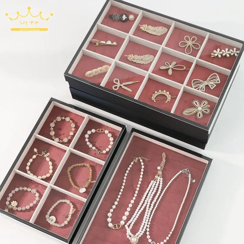 Premium Multi-Style Jewellery Display Tray with Lid Necklace Earring Ring Storage Organizer Hairpin Cufflinks Accessories Holder
Premium Multi-Style Jewellery Display Tray with Lid Necklace Earring Ring Storage Organizer Hairpin Cufflinks Accessories Holder